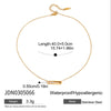 Wholesale Women's Light Luxury Geometric Stainless Steel Electroplated Pendant Necklace