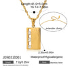 Wholesale Women's Light Luxury Geometric Stainless Steel Electroplated Pendant Necklace