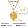 Wholesale Women's Light Luxury Geometric Stainless Steel Electroplated Pendant Necklace