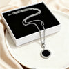 Wholesale Women's Light Luxury Geometric Stainless Steel Electroplated Round Necklace Sweater Chain
