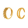 Wholesale Women's Light Luxury Geometric Stainless Steel 18K Gold Plated Ring Set Accessories