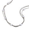 Wholesale Women's Light Luxury Geometric Stainless Steel 18K Goldplated Snake Chain Necklace With Minimalist Elegant Pendant