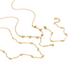 Wholesale Women's Light Luxury Geometric Stainless Steel Necklace With Rhinestone Pendant And Irregular Chain Pvd Furnace Vacuum Real Gold Plated