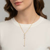 Wholesale Women's Light Luxury Geometric Stainless Steel Necklace With Vacuum Real Gold Plating In Pvd Furnace Oshaped Chain