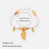 Wholesale Women's Light Luxury Geometric Stainless Steel Pearl Necklace With Polished Plating