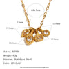 Wholesale Women's Light Luxury Geometric Stainless Steel Pvd Furnace Vacuum Real Gold Plated Hammered Texture Necklace Pendant