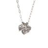 Wholesale Women's Light Luxury Geometric Stainless Steel Pvd Furnace Vacuum Real Gold Plated Hammered Texture Necklace Pendant