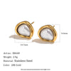 Wholesale Women's Light Luxury Geometric Stainless Steel Pvd Furnace Vacuum Real Gold Plated Ring And Necklace