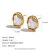 Wholesale Women's Light Luxury Geometric Stainless Steel Pvd Furnace Vacuum Real Gold Plated Ring And Necklace