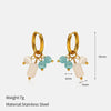 Wholesale Women's Light Luxury Geometric Stainless Steel Real Gold Plated Earrings