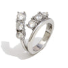 Wholesale Women's Light Luxury Geometric Stainless Steel Vacuum Plated Ring Jewelry
