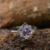 Wholesale Women's Light Luxury Geometric 925 Sterling Silver Ring Set With Gems