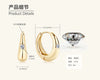 Wholesale Women's Light Luxury Geometric Tassel Moissanite Sterling Silver Earrings With Electroplating