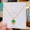 Wholesale Women's Light Luxury Geometric Titanium Steel And Copper Pendant Necklace With Electroplating And Cross Chain