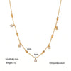 Wholesale Women's Light Luxury Geometric Titanium Steel Cross Chain Necklace With Vacuum Electroplating In Furnace