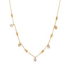 Wholesale Women's Light Luxury Geometric Titanium Steel Cross Chain Necklace With Vacuum Electroplating In Furnace