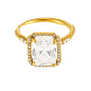 Wholesale Women's Light Luxury Geometric Titanium Steel Electroplated Opening Adjustable Ring