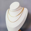 Wholesale Women's Light Luxury Geometric Titanium Steel Necklaces With Electroplating Blade Chain