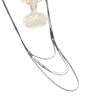 Wholesale Women's Light Luxury Geometric Titanium Steel Necklaces With Electroplating Blade Chain