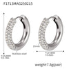 Wholesale Women's Light Luxury Geometric Titanium Steel Stainless Steel Electroplated Ferris Wheel Circle Earrings