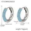 Wholesale Women's Light Luxury Geometric Titanium Steel Stainless Steel Electroplated Ferris Wheel Circle Earrings