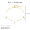 Wholesale Women's Light Luxury Geometric Water Drop S925 Sterling Silver Bracelet With Zirconia