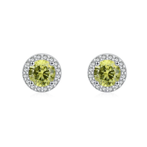 Wholesale Women's Light Luxury Geometric Zircon Inlaid 925 Sterling Silver Earrings