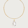 Wholesale Women's Light Luxury Geometric Zircon Pendant Stainless Steel Electroplated Tassel Clavicle Necklace