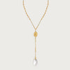 Wholesale Women's Light Luxury Geometric Zircon Pendant Stainless Steel Electroplated Tassel Clavicle Necklace