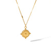 Wholesale Women's Light Luxury Heart Pendant Stainless Steel Clavicle Chain With Geometric Pattern And Electroplating Handmade Necklace