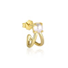 Wholesale Women's Light Luxury Heart Shape 925 Sterling Silver Earrings With Zirconia
