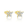Wholesale Women's Light Luxury Heart Shape 925 Sterling Silver Earrings With Zirconia