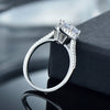 Wholesale Women's Light Luxury Heartshaped Zircon 925 Sterling Silver Ring With Seiko Design