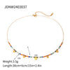 Wholesale Women's Light Luxury High End Jewelry Titanium Steel And Stainless Steel Geometric Necklace With Electroplating
