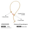 Wholesale Women's Light Luxury High End Jewelry Titanium Steel And Stainless Steel Geometric Necklace With Electroplating