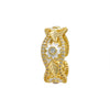 Wholesale Women's Light Luxury Highend Slightly Tipsy Camellia Copper Ring With Geometric And Flower Pattern Electroplating
