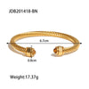Wholesale Women's Light Luxury Highend Stainless Steel Bracelet With Amethyst Pearl Geometric Pattern Electroplated