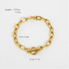 Wholesale Women's Light Luxury Highend Stainless Steel Bracelet With Amethyst Pearl Geometric Pattern Electroplated