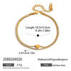 Wholesale Women's Light Luxury Highend Stainless Steel Heart Shape Diamondencrusted Zircon Doublelayer Vintage Bracelet With Electroplating