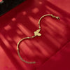 Wholesale Women's Light Luxury Insect Shaped 24K Gold Vacuum Plated Stainless Steel Bracelet