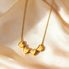 Wholesale Women's Light Luxury 18K Gold Electroplated Heart Shape Stainless Steel And Titanium Steel Pendant Clavicle Necklace