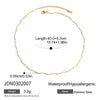 Wholesale Women's Light Luxury Minimalist Dropshaped Electroplated Stainless Steel Snake Bone Chain Necklace
