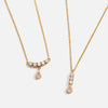 Wholesale Women's Light Luxury Minimalist Electroplated Stainless Steel Zircon Drop Shape Pendant Necklace With Oshaped Chain