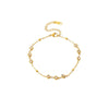 Wholesale Women's Light Luxury Minimalist Geometric Titanium Steel 18K Gold Plated Pendant Necklace With Ball Chain