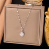 Wholesale Women's Light Luxury Minimalist Heart Shape Copper Electroplated Clavicle Chain Necklace