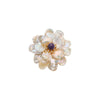 Wholesale Women's Light Luxury Natural Pearl Baroque Flower Handmade Electroplated Brooch