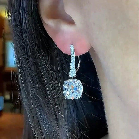 Wholesale Women's Light Luxury Niche Earrings Copper Geometric