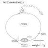 Wholesale Women's Light Luxury Niche Multi Layer Clavicle Necklace And Bracelet Set With Devil's Eye 5A Zircon Made Of Stainless Steel With Electroplating
