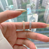 Wholesale Women's Light Luxury Oval Zircon Ring S925 Sterling Silver Geometric Electroplated