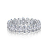 Wholesale Women's Light Luxury Oval Zircon Ring S925 Sterling Silver Geometric Electroplated